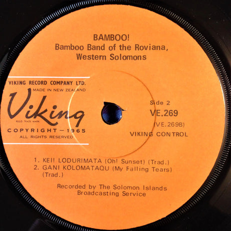 Bamboo Band Of Roviana : Bamboo! (7", EP)