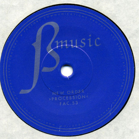New Order : Procession / Everything's Gone Green (7", Single, Bla)