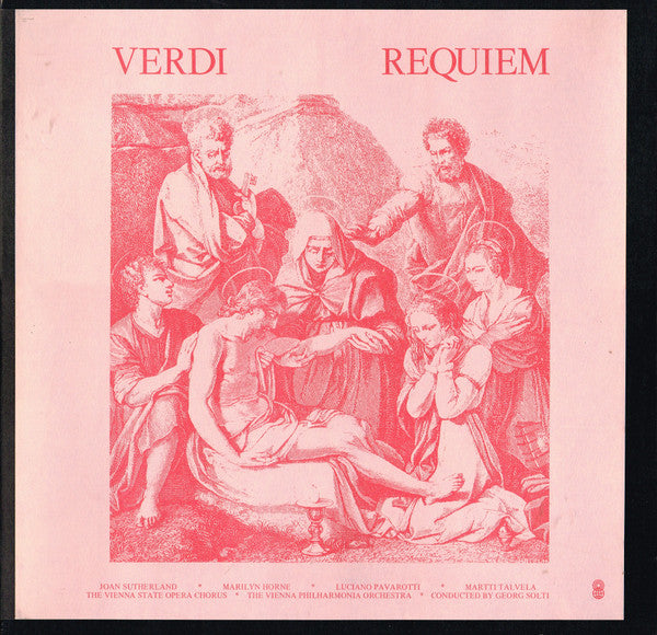 Giuseppe Verdi / Joan Sutherland •  Marilyn Horne •  Luciano Pavarotti •  Martti Talvela / Wiener Staatsopernchor •  Wiener Philharmoniker • Conducted By Georg Solti : Requiem (2xLP, Album, Club + Box)