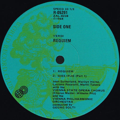 Giuseppe Verdi / Joan Sutherland •  Marilyn Horne •  Luciano Pavarotti •  Martti Talvela / Wiener Staatsopernchor •  Wiener Philharmoniker • Conducted By Georg Solti : Requiem (2xLP, Album, Club + Box)