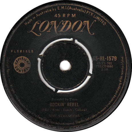 The Strangers (4) : The Caterpillar Crawl/Rockin Rebel (7", Single)