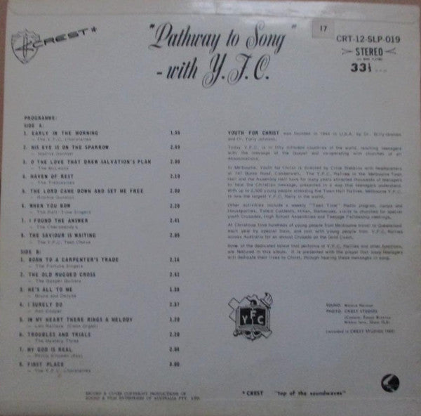 Youth For Christ (3) : Pathway To Song (LP, Album)