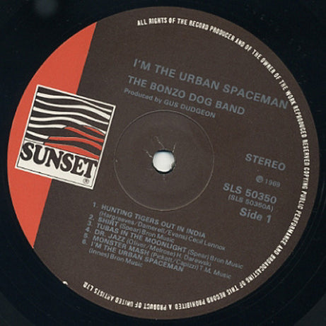 Bonzo Dog Band* : I'm The Urban Spaceman (LP, Album, RE)