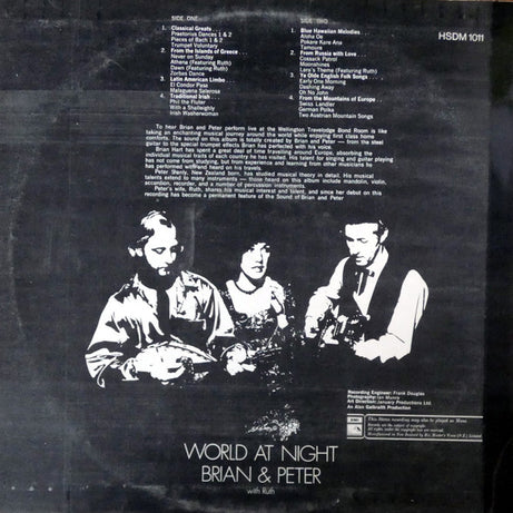 Brian & Peter : World At Night (LP, Album, RE)