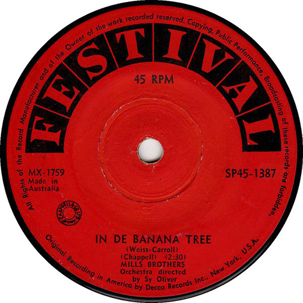 The Mills Brothers : In De Banana Tree / The Knocked Out Nightingale (7")