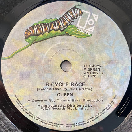 Queen : Bicycle Race / Fat Bottomed Girls (7", Single)