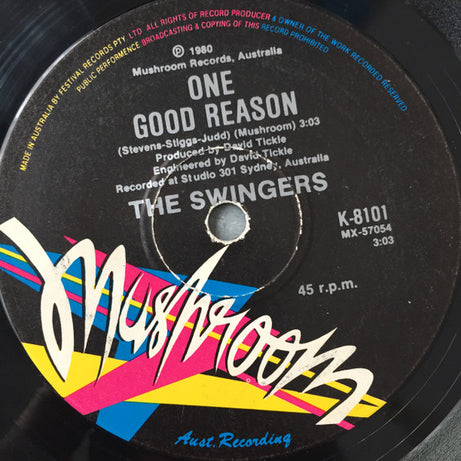 The Swingers : Counting The Beat (7", Single)