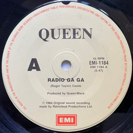 Queen : Radio Ga Ga (7", Single, Gen)