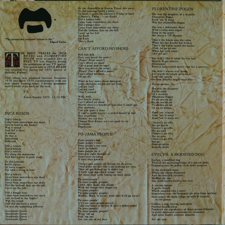 Frank Zappa And The Mothers Of Invention* : One Size Fits All (LP, Album, RE, RM, 180)
