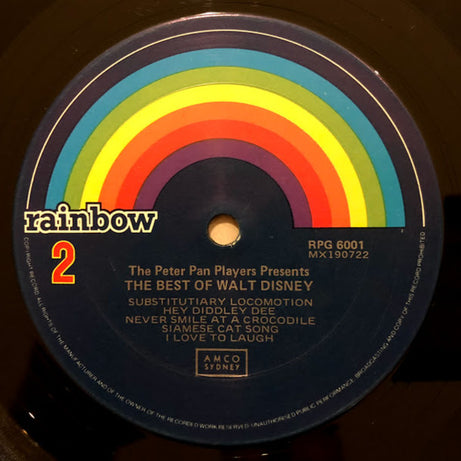 Peter Pan Players : The Best Of Walt Disney (LP, Comp)