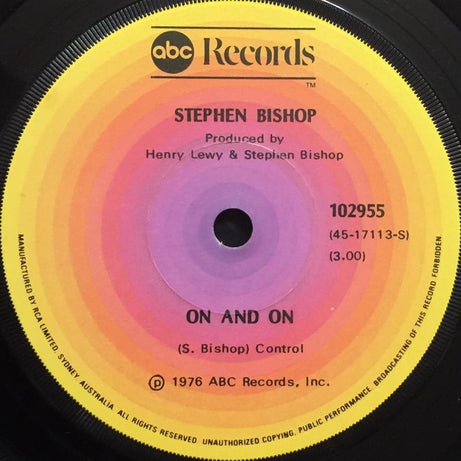 Stephen Bishop : On And On (7", Single)