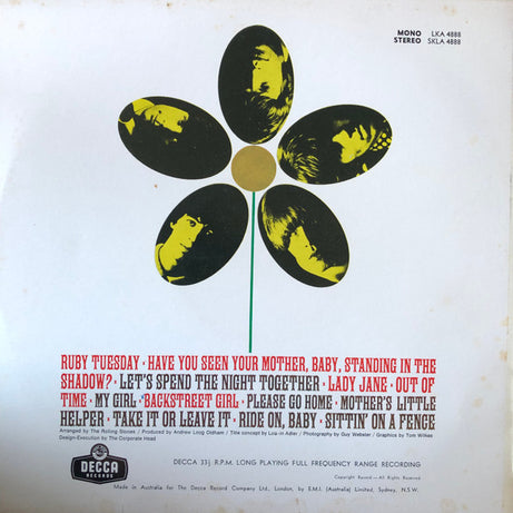 The Rolling Stones : Flowers (LP, Comp, Mono)