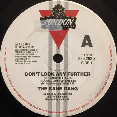 The Kane Gang : Don't Look Any Further (7", Single)
