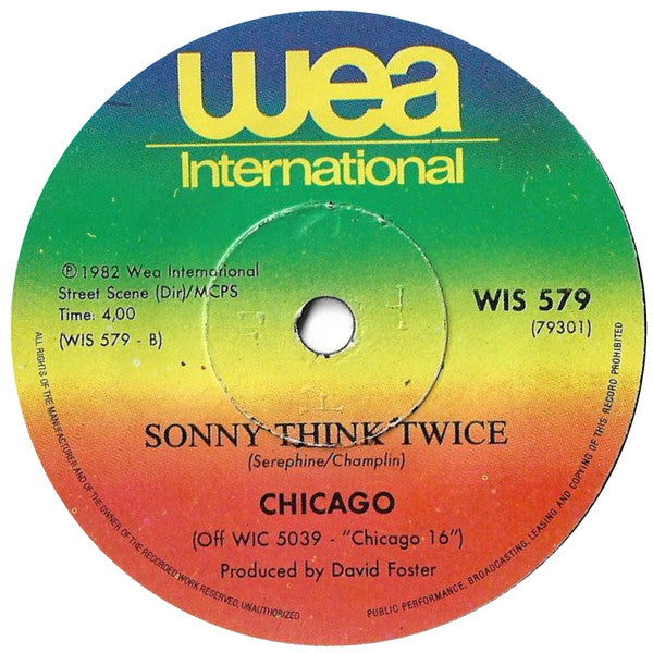 Chicago (2) : Hard To Say I'm Sorry (7")