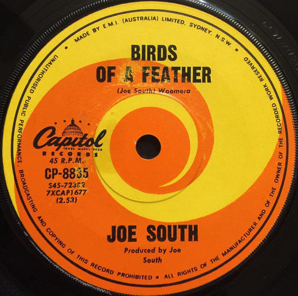 Joe South : Birds Of A Feather / These Are Not My People (7", Single, RE)