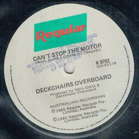 Deckchairs Overboard : Fight For Love (7", Single)