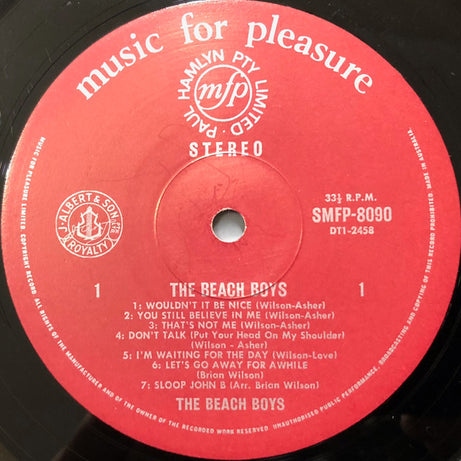 The Beach Boys : The Fabulous Beach Boys (LP, Album, RE)
