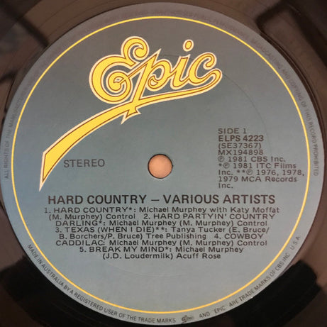 Various : Hard Country (LP, Album)