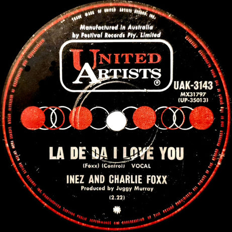 Inez And Charlie Foxx : La De Da I Love You (7", Single)