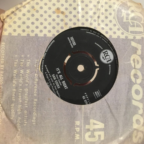 Sam Cooke : Feel It / It's All Right (7", Single)