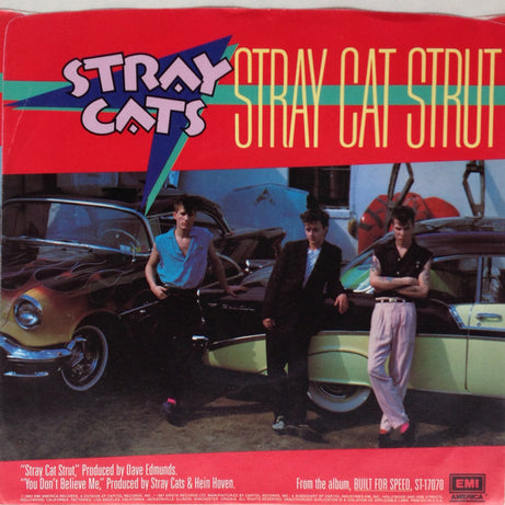 Stray Cats : Stray Cat Strut (7", Single, Win)