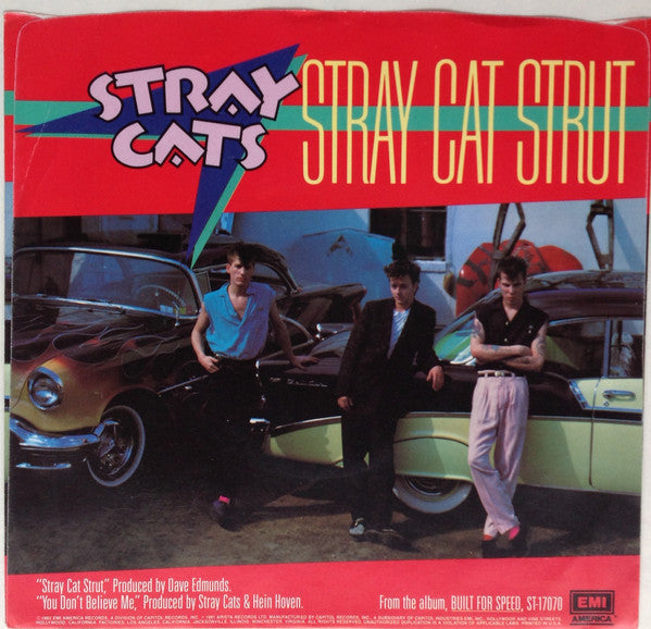 Stray Cats : Stray Cat Strut (7", Single, Win)