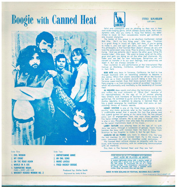 Canned Heat : Boogie With Canned Heat (LP, Album)