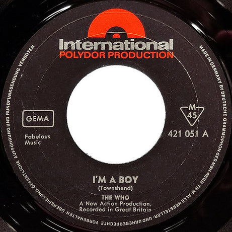 The Who : I'm A Boy (7", Single, Mono)