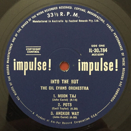 Gil Evans And His Orchestra : Into The Hot (LP, Mono)
