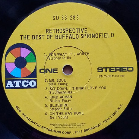 Buffalo Springfield : Retrospective - The Best Of Buffalo Springfield (LP, Comp, Club, PR )
