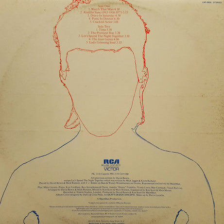 David Bowie : Aladdin Sane (LP, Album, Gat)