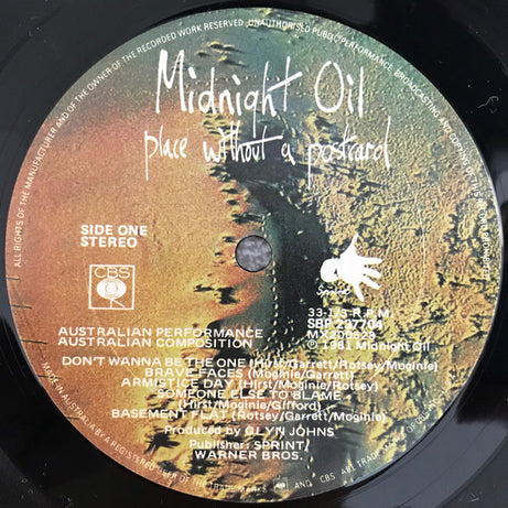 Midnight Oil : Place Without A Postcard (LP, Album)