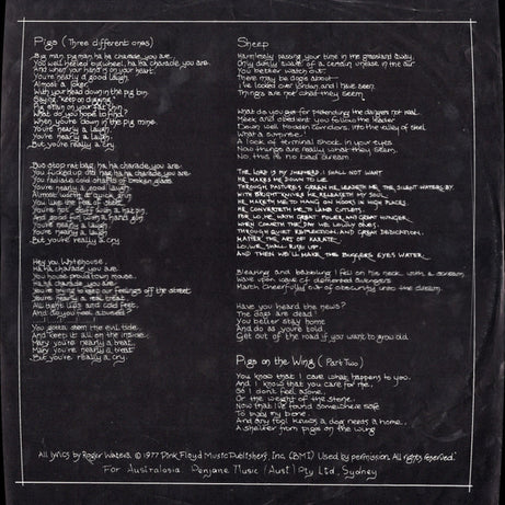 Pink Floyd : Animals (LP, Album, Gat)