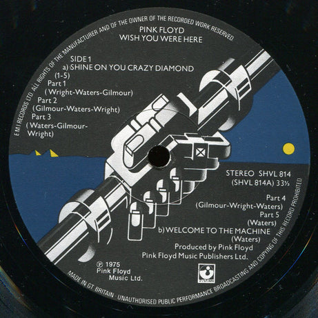 Pink Floyd : Wish You Were Here (LP, Album, RE, EMI)