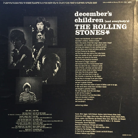 The Rolling Stones : December's Children (And Everybody's) (LP, Album, RE, 26 )