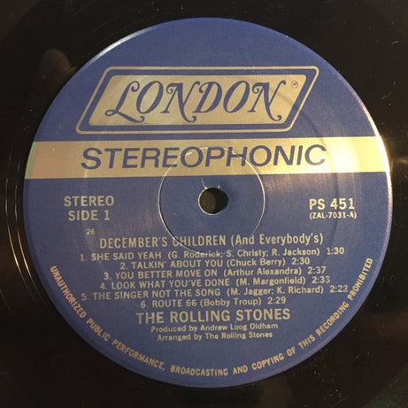 The Rolling Stones : December's Children (And Everybody's) (LP, Album, RE, 26 )