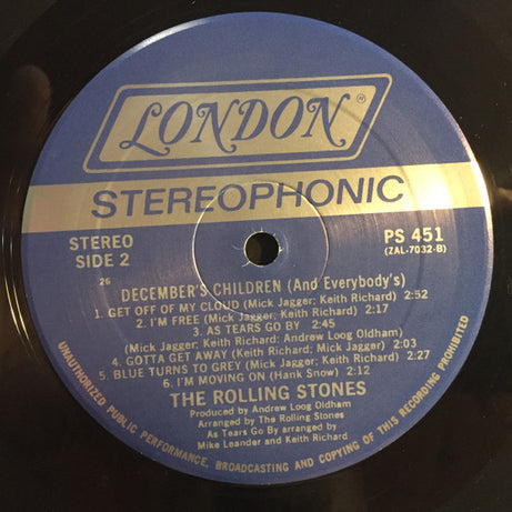 The Rolling Stones : December's Children (And Everybody's) (LP, Album, RE, 26 )