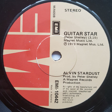 Alvin Stardust : Jealous Mind (7", Single, Promo)