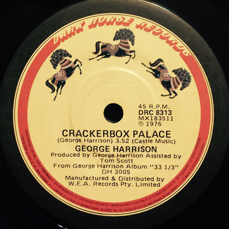 George Harrison : Crackerbox Palace (7", Single)