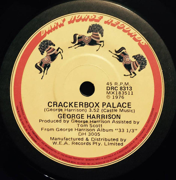 George Harrison : Crackerbox Palace (7", Single)