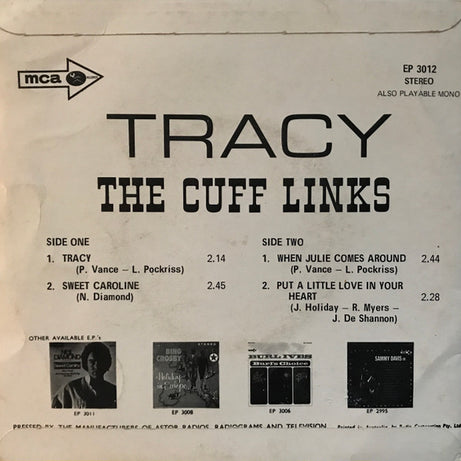 The Cuff Links : Tracy (7", EP)