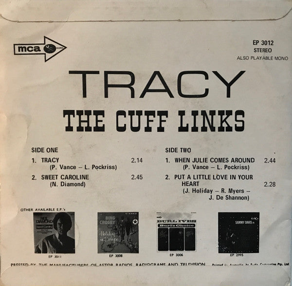 The Cuff Links : Tracy (7", EP)