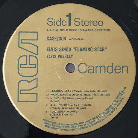 Elvis Presley : Elvis Sings "Flaming Star" (LP, S/Edition)