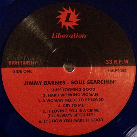 Jimmy Barnes : Soul Searchin' (LP, Album, Blu)