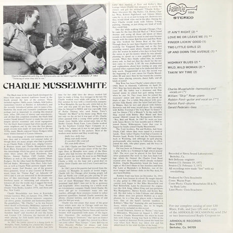Charlie Musselwhite : Takin' My Time (LP, Album)