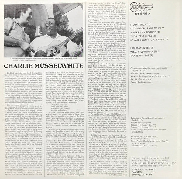 Charlie Musselwhite : Takin' My Time (LP, Album)