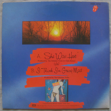 The Rolling Stones : She Was Hot (7", Single, Promo)
