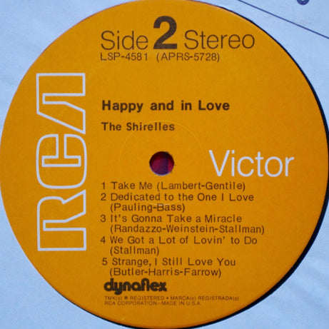 The Shirelles : Happy And In Love (LP, Album)