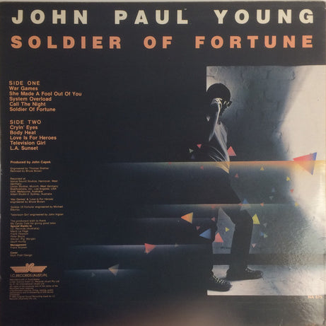 John Paul Young : Soldier Of Fortune (LP, Album, Ltd)
