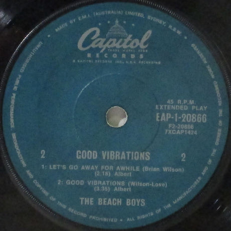 The Beach Boys : Good Vibrations (7", EP, RE)